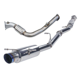 Invidia N1 Turbo Back Exhaust Resonated w/Catless Down Pipe - Subaru WRX/STI GD 01-07