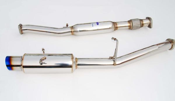 Invidia N1 Turbo Back Exhaust Resonated w/Catless Down Pipe - Subaru WRX/STI GD 01-07 - Revzone