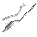 Invidia G200 Turbo Back Exhaust w/Hyperflow Down Pipe - Rolled Polished Stainless Tips - Subaru Forester XT SG - Revzone