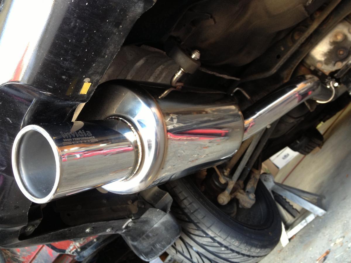 Invidia G200 Turbo Back Exhaust w/Hyperflow Down Pipe - Rolled Polished Stainless Tips - Subaru Forester XT SG - Revzone