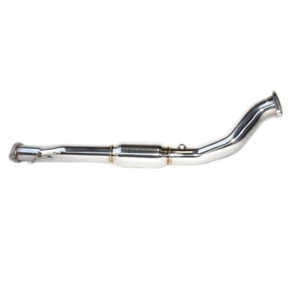 Invidia Q300 Turbo Back Exhaust w/PSR O2 Housing - Straight Cut Black Stainless Tips - Mitsubishi Evo X CZ4A - Revzone