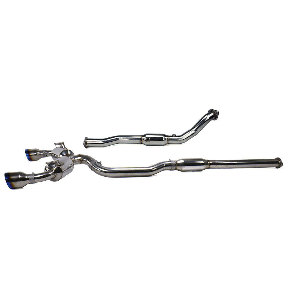 Invidia Dual N1 Turbo Back Exhaust w/PSR O2 Housing - Mitsubishi Evo X CZ4A - Revzone