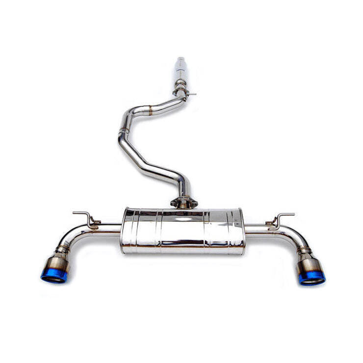 Invidia Q300 Turbo Back Exhaust - Rolled Polished Stainless Tips - VW Golf GTI Mk7 - Revzone