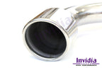 Invidia Q300 Turbo Back Exhaust - Rolled Polished Stainless Tips - VW Golf GTI Mk7 - Revzone