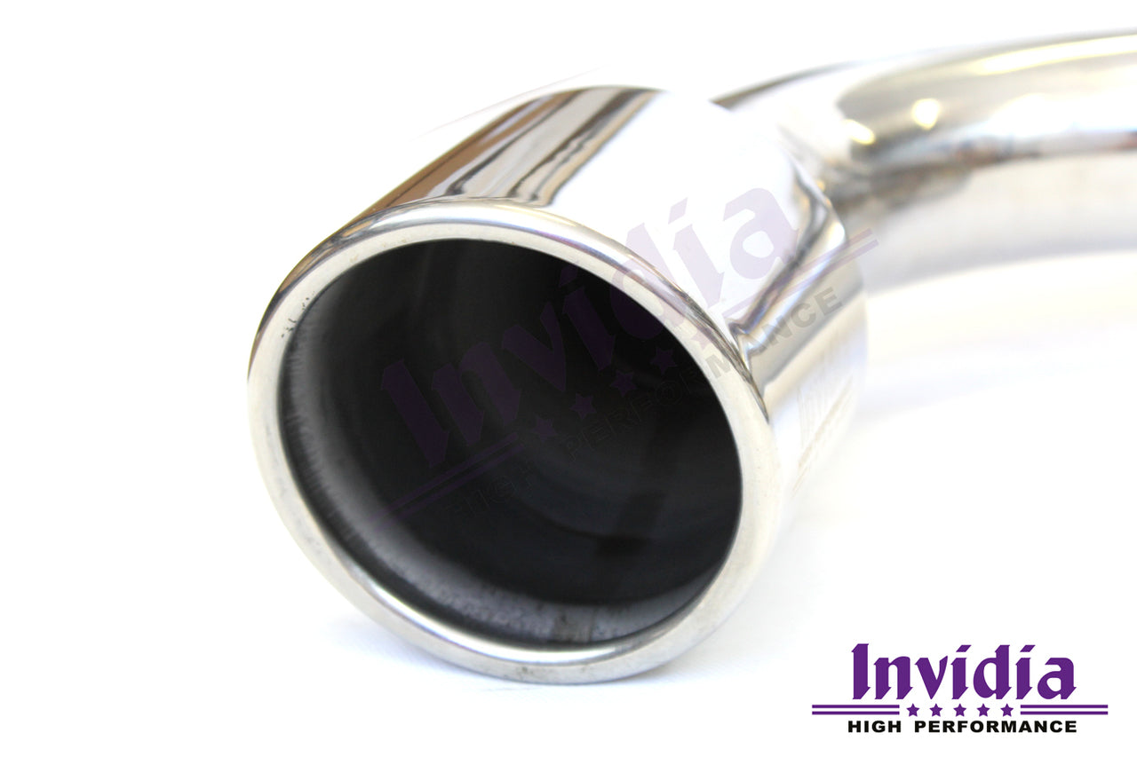 Invidia Q300 Turbo Back Exhaust - Rolled Polished Stainless Tips - VW Golf GTI Mk7 - Revzone