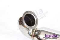 Invidia Q300 Turbo Back Exhaust - Rolled Polished Stainless Tips - VW Golf GTI Mk7 - Revzone