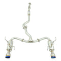 Invidia R400 Turbo Back Exhaust - Straight Cut Polished Stainless Tips - Subaru WRX 08-10 Sedan/Forester XT SH - Revzone