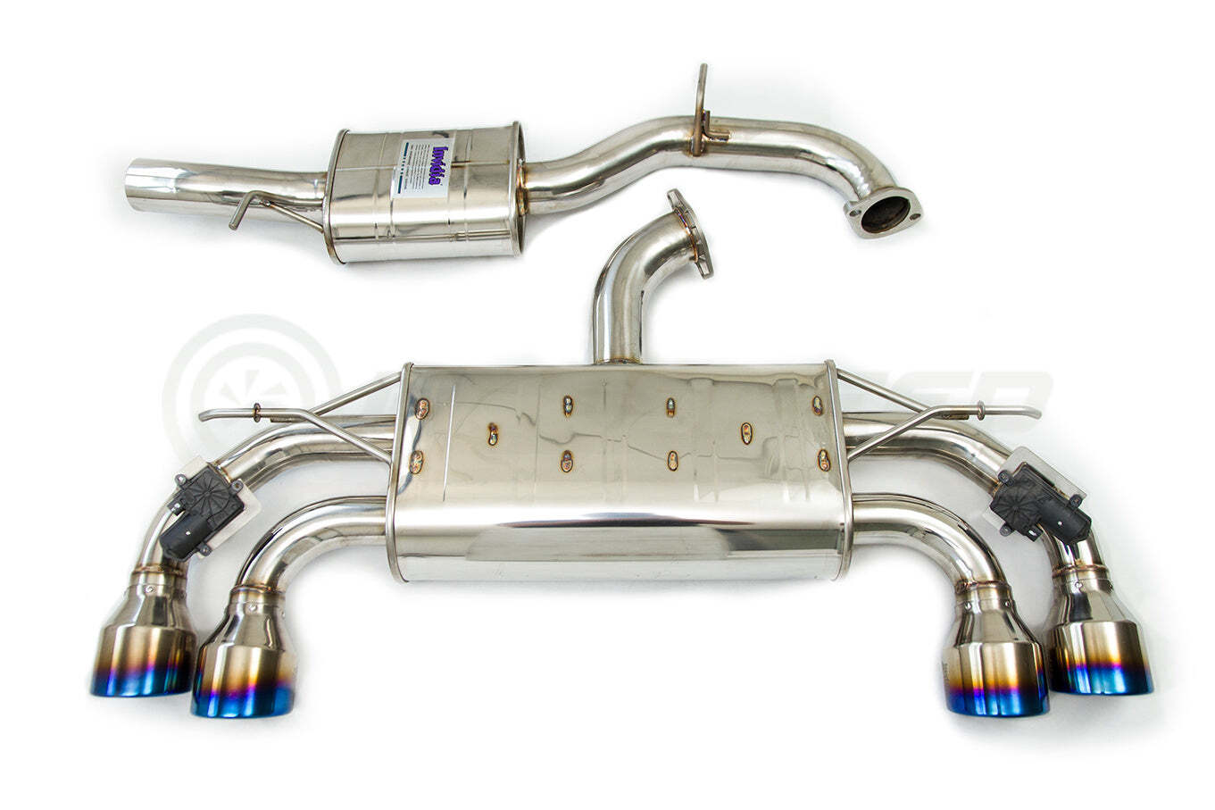 Invidia Q300 Valved Turbo Back Exhaust w/Round Tips - VW Golf R Mk7 - Revzone