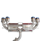 Invidia R400 Valved Turbo Back Exhaust w/Oval Tips - Rolled Titanium Blue Tips - VW Golf R Mk7 - Revzone
