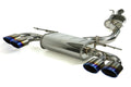 Invidia Q300 Non-Valved Turbo Back Exhaust w/Oval Tips - Rolled Polished Stainless Tips - VW Golf R Mk7 - Revzone