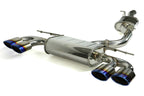 Invidia Q300 Non-Valved Turbo Back Exhaust w/Oval Tips - Rolled Polished Stainless Tips - VW Golf R Mk7 - Revzone