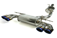 Invidia Q300 Non-Valved Turbo Back Exhaust w/Oval Tips - Rolled Polished Stainless Tips - VW Golf R Mk7 - Revzone