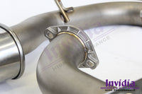 Invidia Q300 Non-Valved Turbo Back Exhaust w/Oval Tips - Rolled Polished Stainless Tips - VW Golf R Mk7 - Revzone