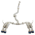 Invidia R400 Turbo Back Exhaust - Straight Cut Polished Stainless Tips - Subaru WRX 15-21 (6MT) - Revzone
