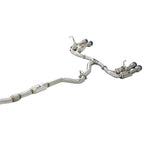 Invidia R400 Turbo Back Exhaust - Straight Cut Titanium Blue Tips - Subaru WRX 15-21 (6MT) - Revzone