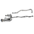 Invidia Q300 Turbo Back Exhaust - Straight Cut Titanium Blue Tips - Subaru WRX 15-21 (CVT Auto) - Revzone