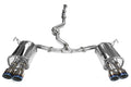 Invidia Q300 Turbo Back Exhaust - Straight Cut Titanium Blue Tips - Subaru WRX 11-14/STI 11-21 (5MT/6MT) - Revzone