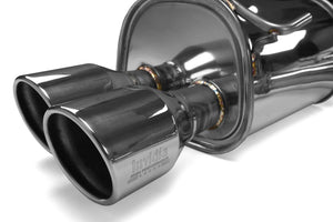Invidia Q300 Turbo Back Exhaust - Rolled Polished Stainless Tips - Subaru WRX 15-21 (6MT)