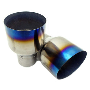 Invidia Q300 Turbo Back Exhaust - Rolled Polished Stainless Tips - Subaru WRX 15-21 (CVT Auto)