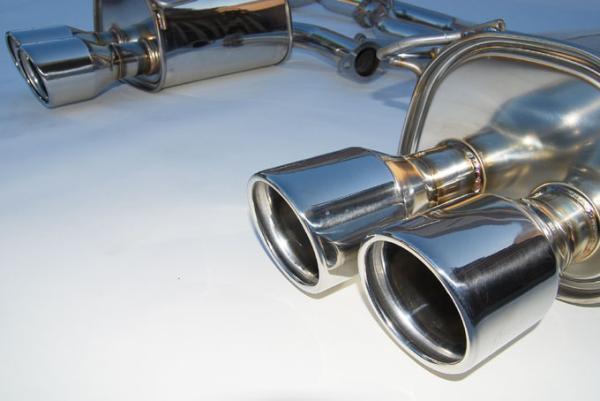 Invidia Q300 Turbo Back Exhaust - Rolled Polished Stainless Tips - Subaru WRX 15-21 (CVT Auto) - Revzone