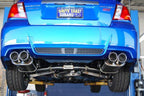 Invidia Q300 Turbo Back Exhaust - Rolled Polished Stainless Tips - Subaru WRX 15-21 (6MT) - Revzone