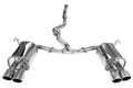 Invidia Q300 Turbo Back Exhaust - Rolled Polished Stainless Tips - Subaru WRX 11-14/STI 11-21 (5MT/6MT) - Revzone