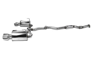 Invidia Q300 Turbo Back Exhaust - Rolled Titanium Blue Tips - Subaru WRX 15-21 (6MT)