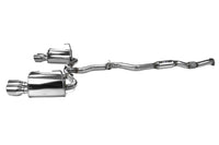 Invidia Q300 Turbo Back Exhaust - Rolled Titanium Blue Tips - Subaru WRX 15-21 (6MT) - Revzone