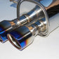 Invidia Q300 Turbo Back Exhaust - Rolled Titanium Blue Tips - Subaru WRX 15-21 (CVT Auto)
