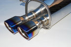 Invidia Q300 Turbo Back Exhaust - Rolled Titanium Blue Tips - Subaru WRX 15-21 (CVT Auto) - Revzone
