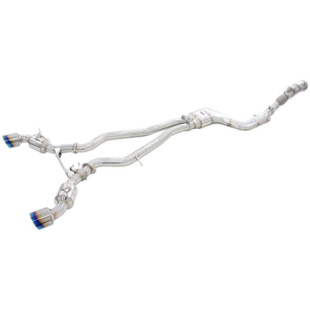 Invidia Dual N1 Valved Turbo Back Exhaust w/Catted Down Pipe - Toyota Supra A90 19+ - Revzone