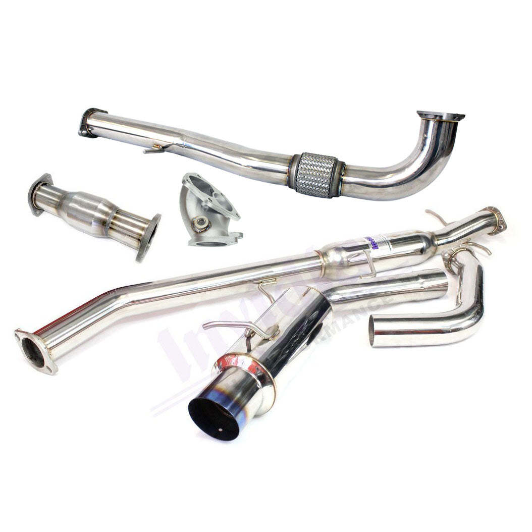 Invidia N1 Turbo Back Exhaust w/Metal Matrix Cat - Mitsubishi Evo 4-6 CP9A (Inc TME) - Revzone