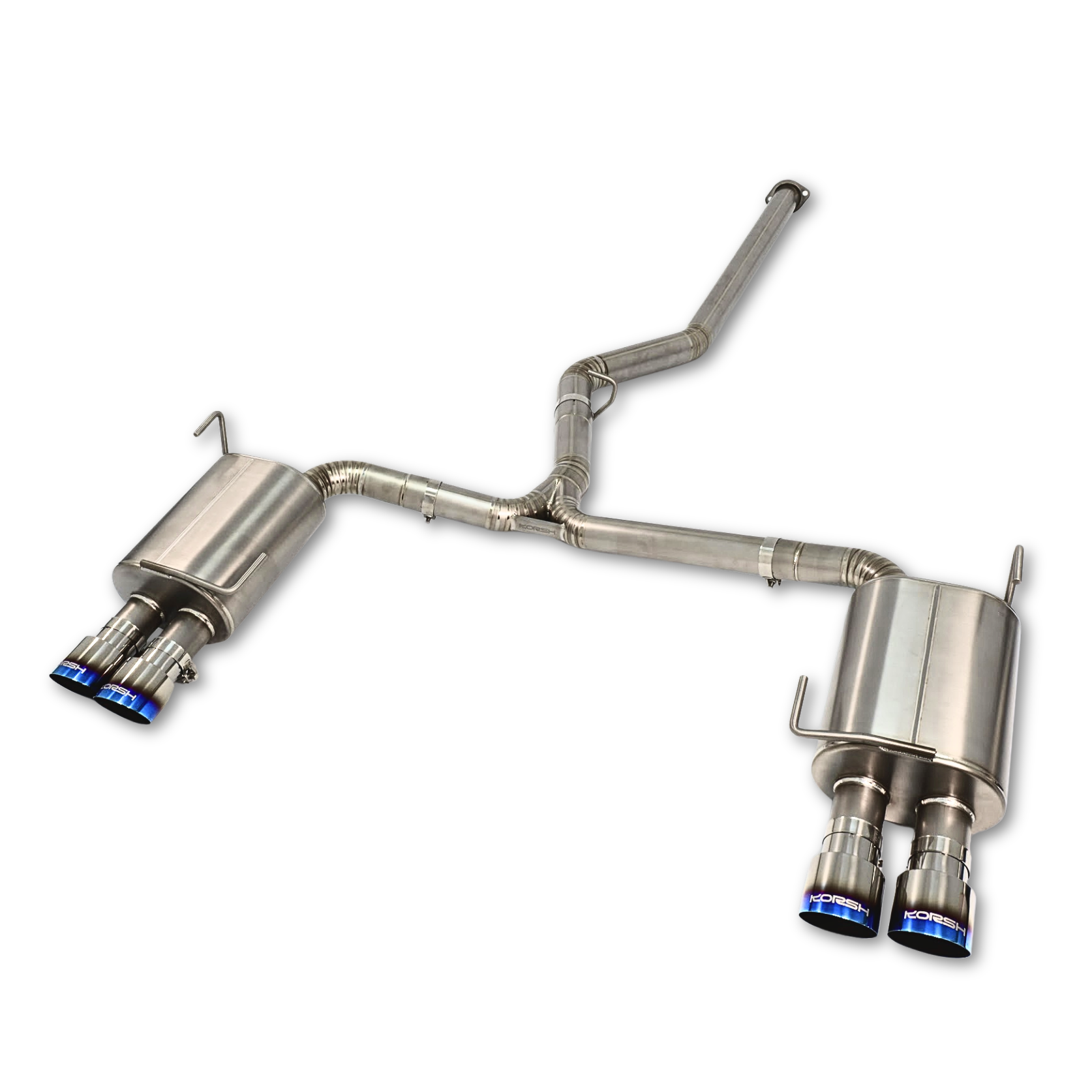 Korsh Subaru WRX 2011-14/STI 2011-2021 Auto Turbo Back Exhaust - Titanium Catback with Stainless Downpipe - Revzone
