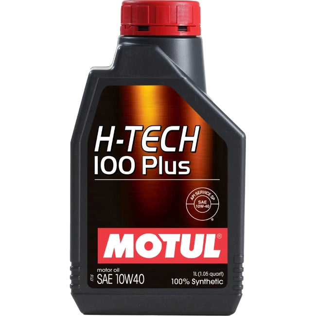 Motul H-TECH 100 PLUS 10W-40 100% Synthetic Engine Oil - Revzone