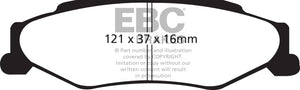 EBC 03-04 Cadillac XLR 4.6 Ultimax2 Rear Brake Pads - UD732