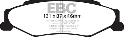 EBC 03-04 Cadillac XLR 4.6 Ultimax2 Rear Brake Pads - UD732