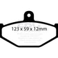 EBC 08+ Lotus 2-Eleven 1.8 Supercharged Yellowstuff Rear Brake Pads - DP4885/2R