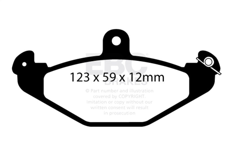 EBC 08+ Lotus 2-Eleven 1.8 Supercharged Yellowstuff Rear Brake Pads - DP4885/2R