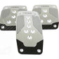 NRG Aluminum Sport Pedal M/T - Silver w/Black Carbon - PDL-400SL