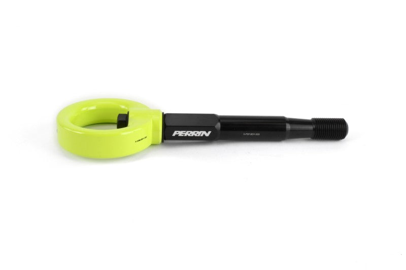 PERRIN 15-17 Subaru WRX & STI / 13-17 Crosstrek / 12-16 Impreza Tow Hook Kit (Front) - Neon Yellow - PSP-BDY-232NY