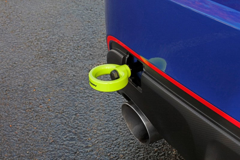 PERRIN 13-25 Subaru BRZ / 13-20 Scion FRS & Toyota 86 / 22-25 GR86 Tow Hook Kit (Rear) - Neon Yellow - PSP-BDY-255NY