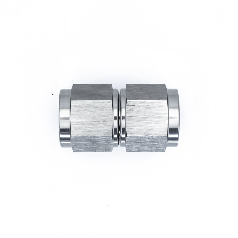 DeatschWerks 8AN Female Flare To 8AN Flare Female Swivel - Anodized Titanium - 6-02-0210