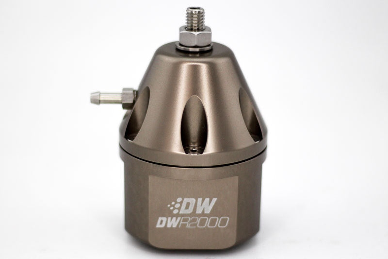 DeatschWerks DWR2000 Adjustable Fuel Pressure Regulator - Titanium - 6-2000-FRT