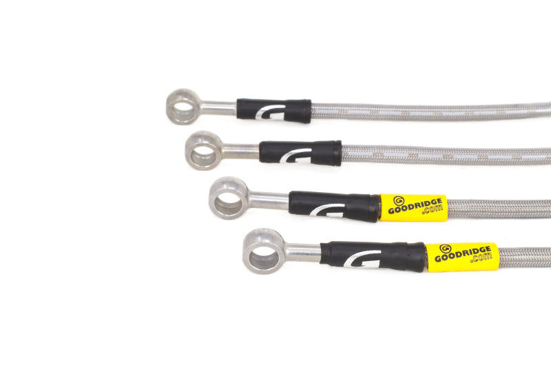 Goodridge 08-14 Subaru STi (w/Brembo Calipers) Stainless Steel Brake Line Kit - 24219