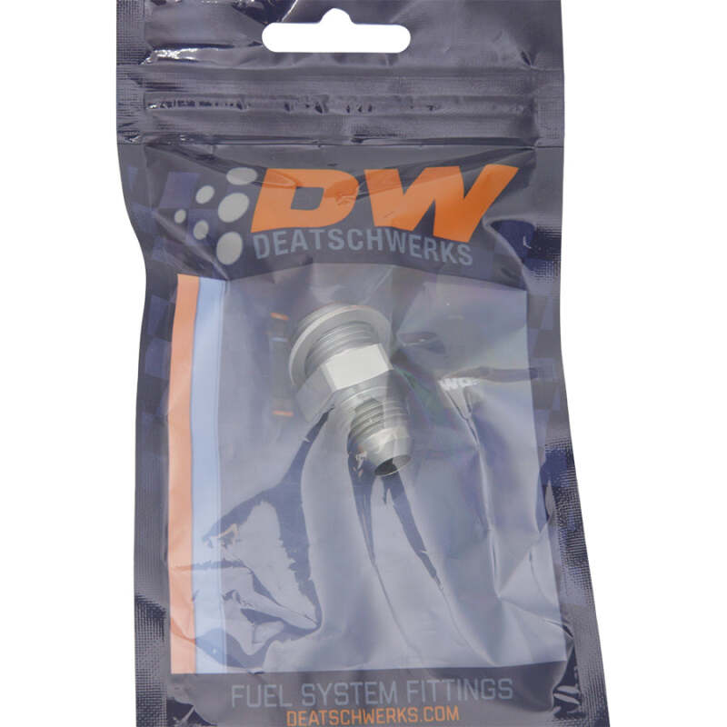 DeatschWerks 6AN Male Flare to M16 X 1.5 Male Metric Adapter (Incl. Crush Washer) - Titanium - 6-02-0615