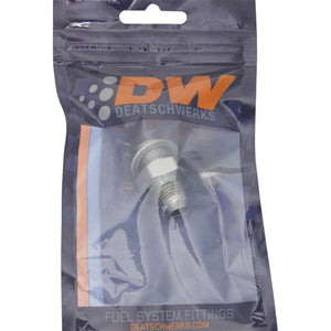 DeatschWerks 6AN Male Flare to M16 X 1.5 Male Metric Adapter (Incl. Crush Washer) - Titanium - 6-02-0615