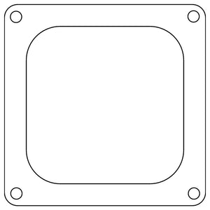 Cometic Holley 4500 Dominator .047in Fiber Carburetor Gasket - 4.775in x 4.775in - Open Plenum - C15238