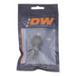 DeatschWerks 6AN O-Ring Male to 6AN Male Flare Bulkhead Include Nut - Anodized Matte Black - 6-02-0726-B