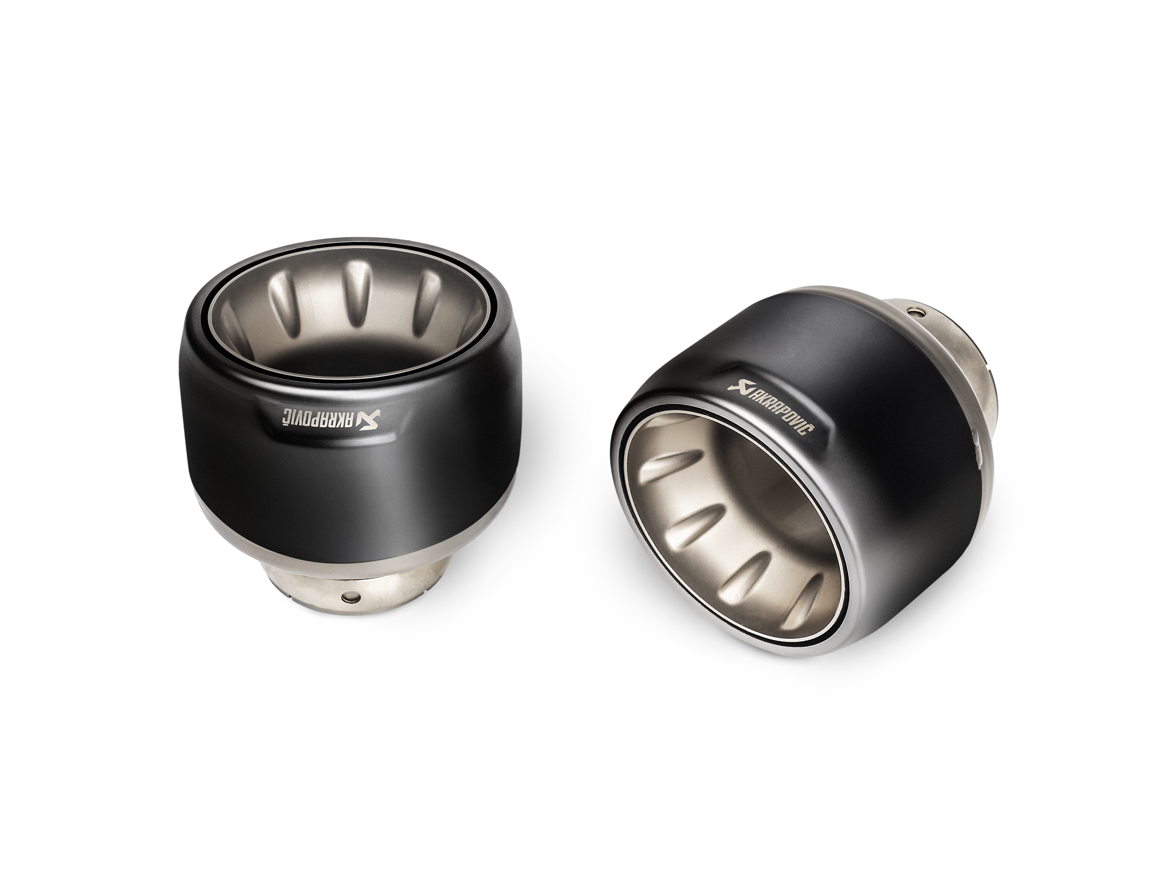 Akrapovic Tail pipe set (Titanium) - Black - Porsche 718 Cayman GT4 / Spyder 2023+ - TP-T/S/28 - Revzone