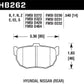 Hawk 89-97 Nissan 240SX SE HP+ Street Rear Brake Pads - HB262N.540